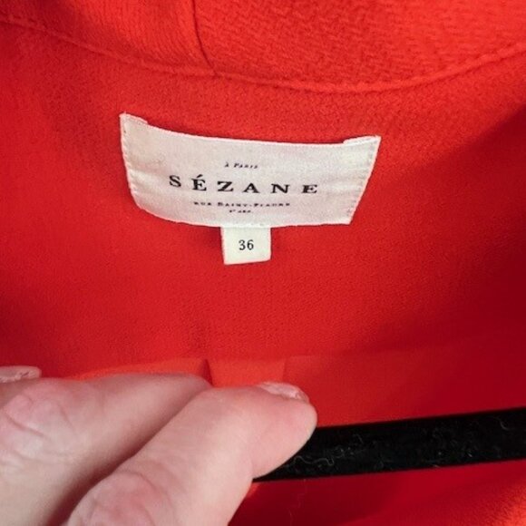 Sezane Red Blouse - Picture 5 of 8
